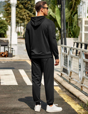 COOFANDY Men's Tracksuit 2 Piece Hoodie Sweatsuit Sets Casual Jogging Athletic Suits