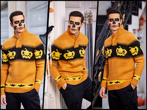 COOFANDY Men's Christmas Sweater Ugly Knitted Xmas Sweaters Casual Snowflake Pullover Knitwear