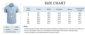 COOFANDY Mens Short Sleeve Cuban Guayabera Shirt Casual Summer Beach Button Down Shirts S-XXXL