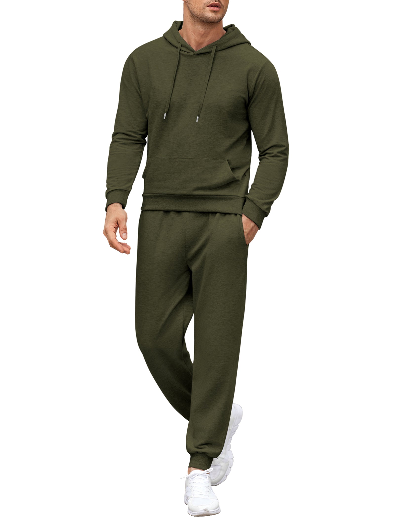 COOFANDY Sweatsuits for Men 2 Piece Tracksuit Casual Athletic Jogging Suit Hooded Set