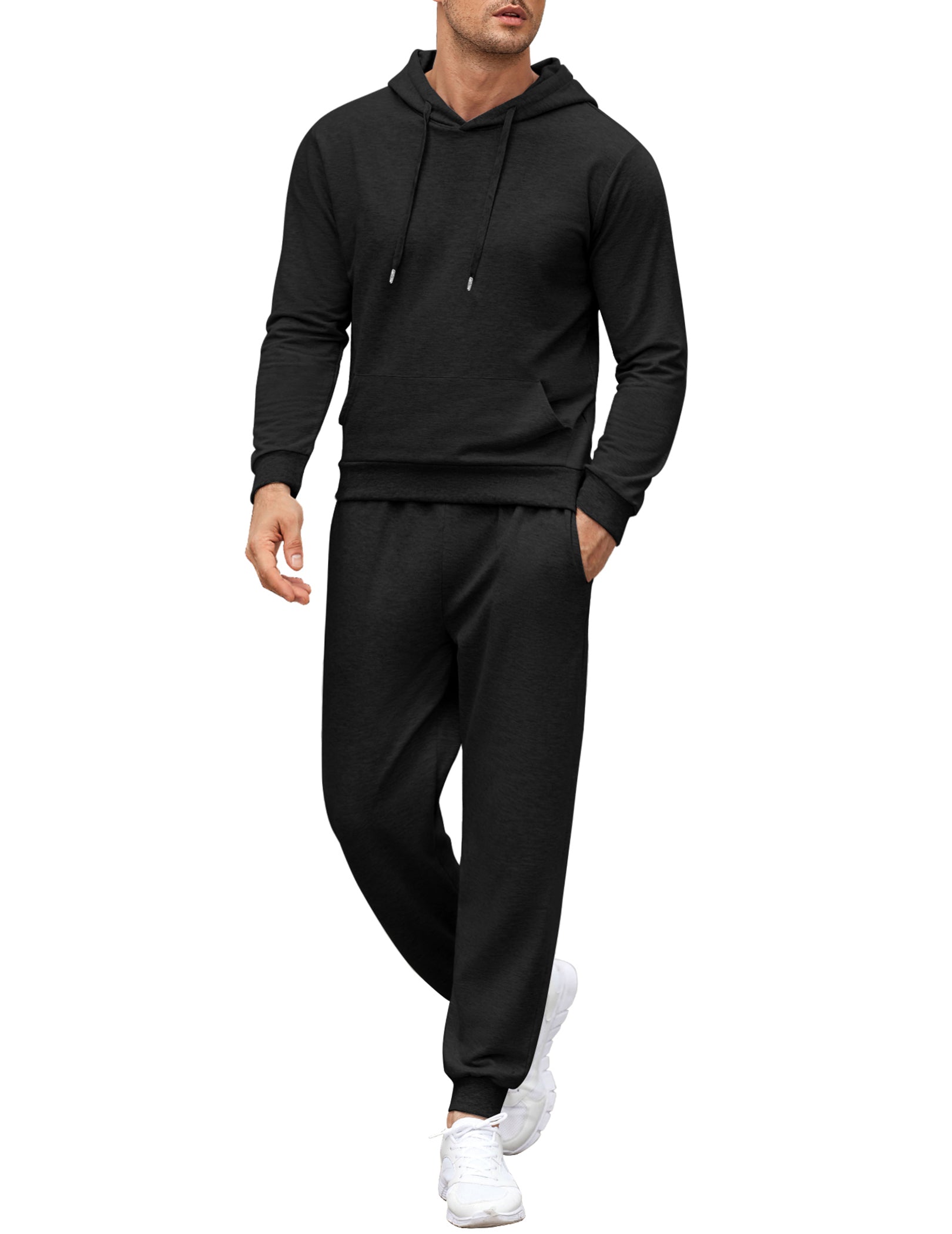 COOFANDY Sweatsuits for Men 2 Piece Tracksuit Casual Athletic Jogging Suit Hooded Set