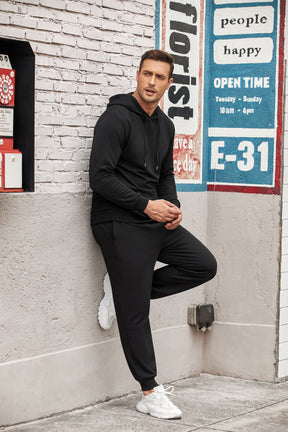 COOFANDY Sweatsuits for Men 2 Piece Tracksuit Casual Athletic Jogging Suit Hooded Set