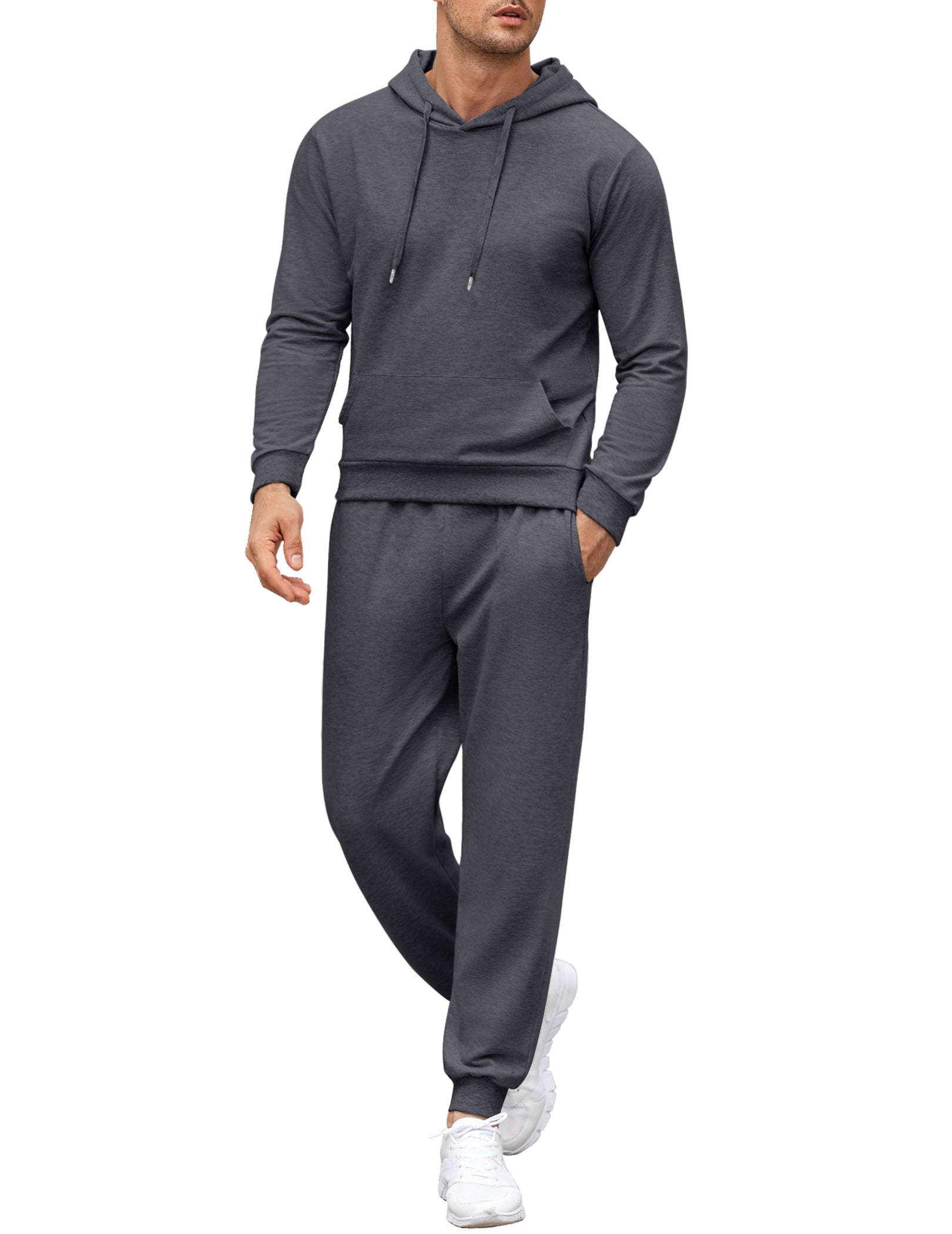 COOFANDY Sweatsuits for Men 2 Piece Tracksuit Casual Athletic Jogging Suit Hooded Set