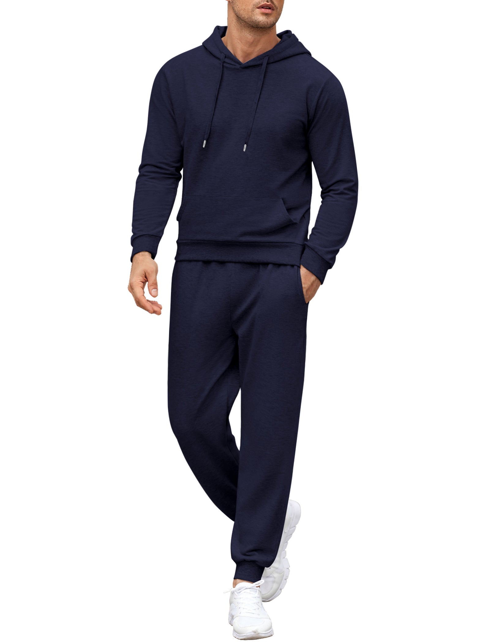COOFANDY Sweatsuits for Men 2 Piece Tracksuit Casual Athletic Jogging Suit Hooded Set