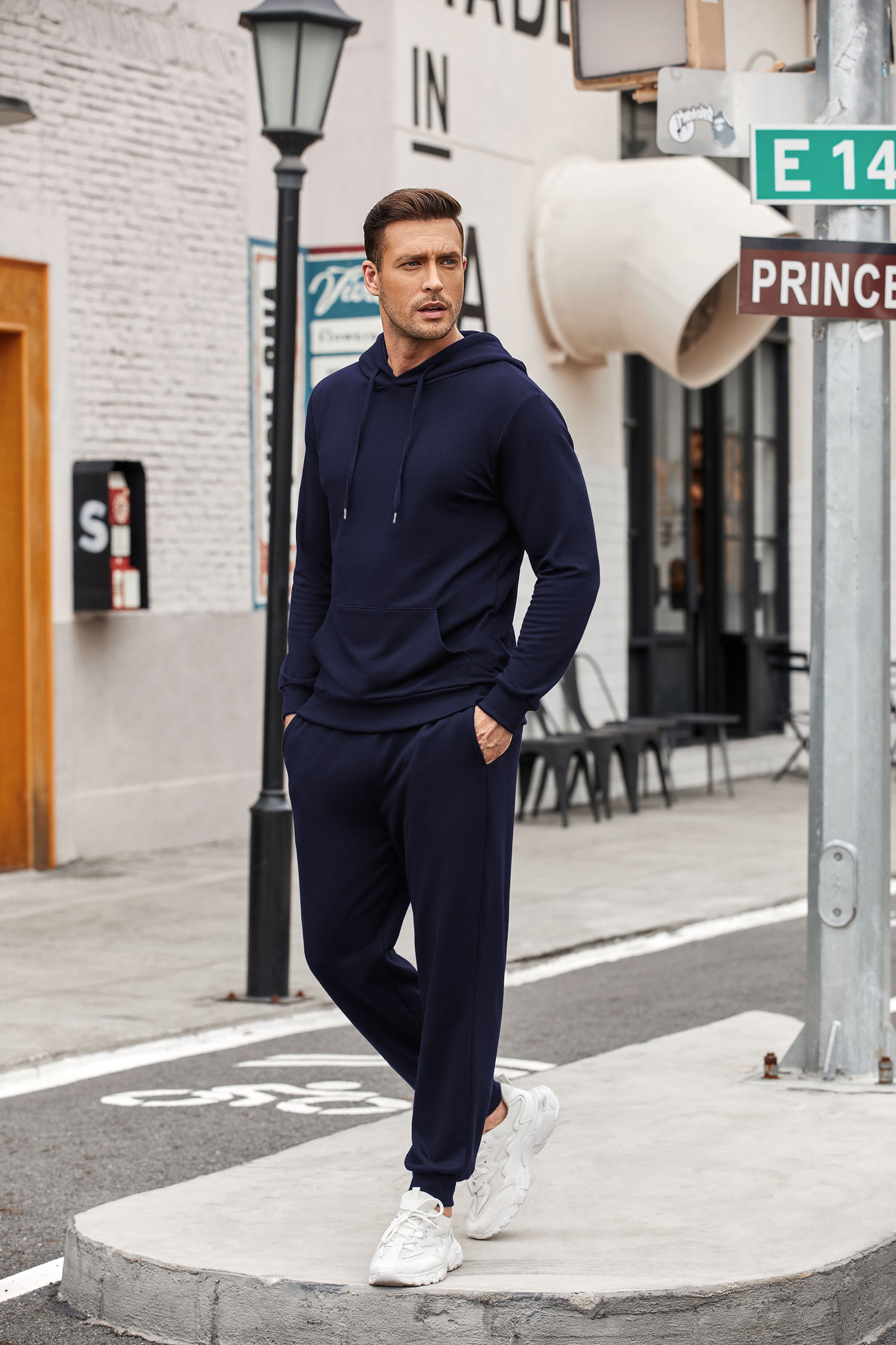 COOFANDY Sweatsuits for Men 2 Piece Tracksuit Casual Athletic Jogging Suit Hooded Set