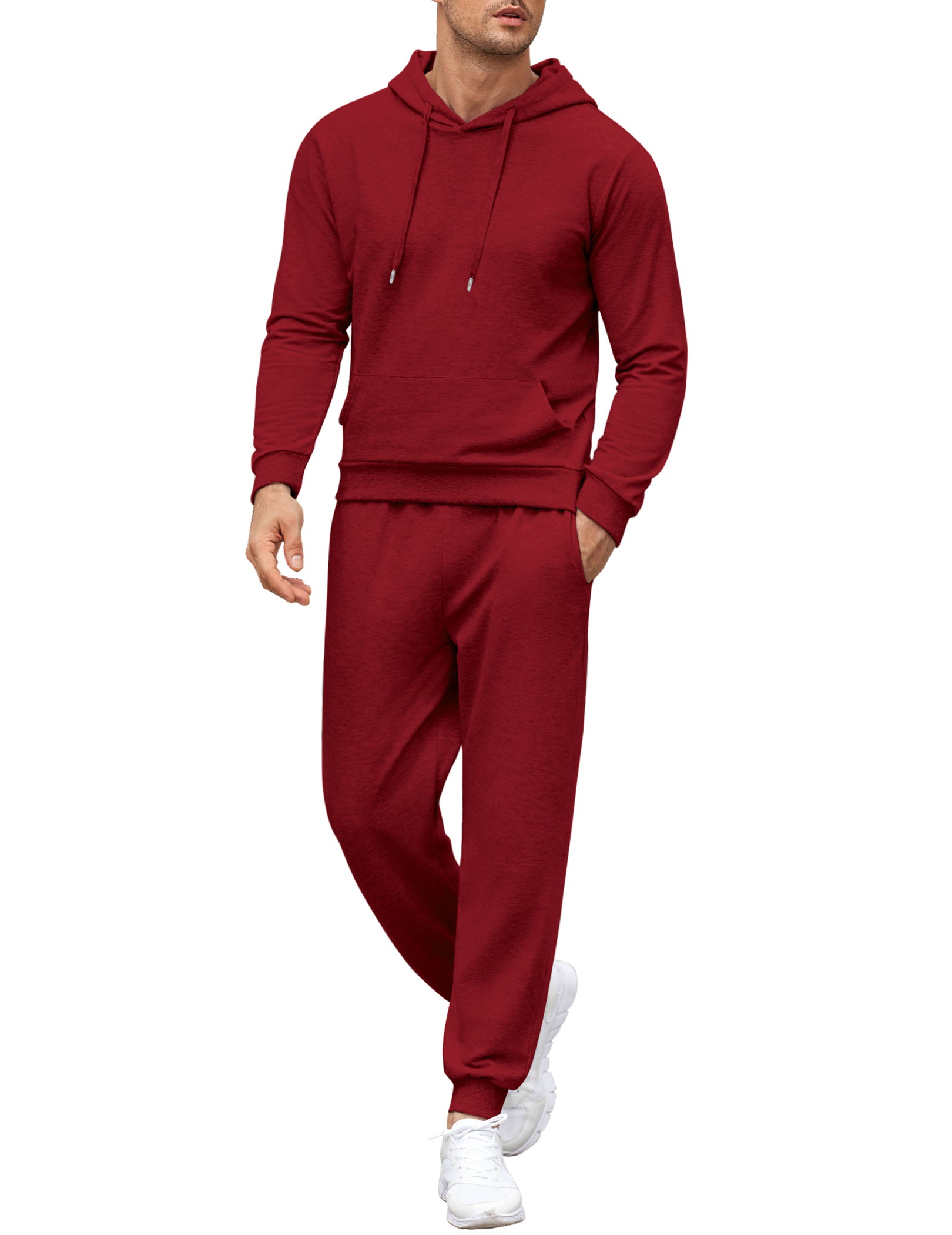 COOFANDY Sweatsuits for Men 2 Piece Tracksuit Casual Athletic Jogging Suit Hooded Set