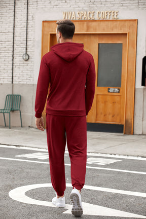 COOFANDY Sweatsuits for Men 2 Piece Tracksuit Casual Athletic Jogging Suit Hooded Set