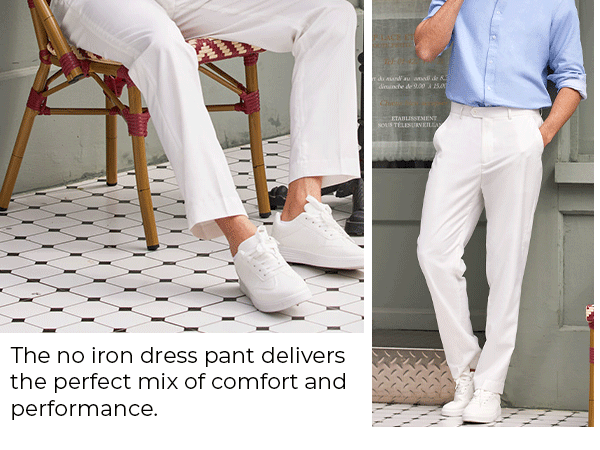 COOFANDY Men's Classic Fit Flat Front Dress Pants No Iron Premium Casual Pants Expandable Waist Suit Pants