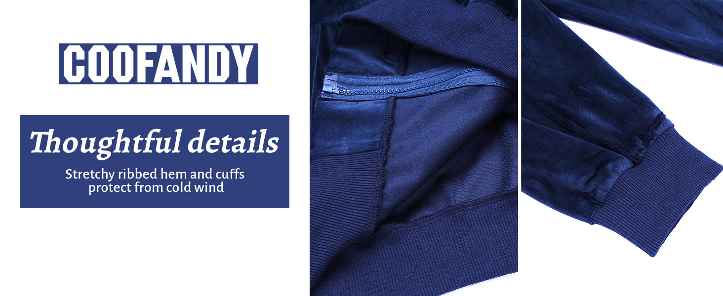 COOFANDY Mens 2 Piece Velour Tracksuit Full Zip Jackets Pants Velvet Jogging Suits Sweatsuit Set S-XXL