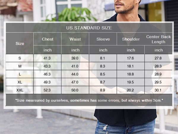 COOFANDY Mens Knit Button Down Short Sleeve Button Up Shirt Summer Casual Beach Tops