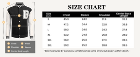 COOFANDY Men's Varsity Jacket Wool Blend Letterman Bomber Jacket Baseball Lightweight Jacket S-XXL