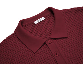 COOFANDY Men's Knit Polo Shirts Long Sleeve Sweater Polo Lightweight Fashion Casual Collared T Shirts