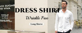COOFANDY Men's Casual Button Down Shirt Wrinkle Free Shirts Long Sleeve Dress Shirt S-XXXL