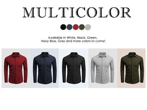 COOFANDY Mens Long Sleeve Button Down Wrinkle Free Untucked Casual Dress Shirt for Men