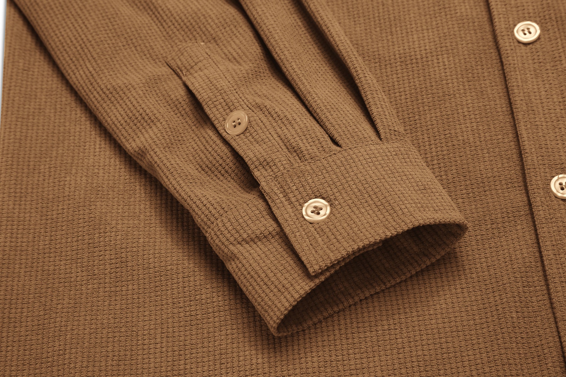 COOFANDY Men's Waffle Button Down Shirts Casual Long Sleeve Shacket Jacket with Pockets