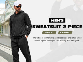 COOFANDY Men's Tracksuit 2 Piece Set Hoodie Sweatsuits Athletic Jogging Suits Casual Sports Outfits
