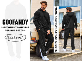 COOFANDY Men's Tracksuit 2 Piece Set Hoodie Sweatsuits Athletic Jogging Suits Casual Sports Outfits