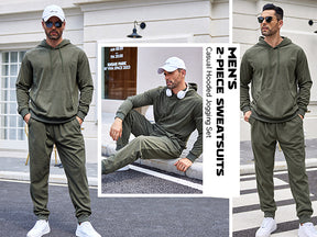COOFANDY Men's Tracksuit 2 Piece Set Hoodie Sweatsuits Athletic Jogging Suits Casual Sports Outfits