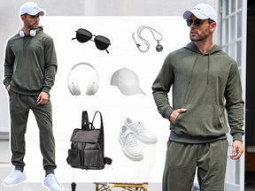 COOFANDY Men's Tracksuit 2 Piece Set Hoodie Sweatsuits Athletic Jogging Suits Casual Sports Outfits
