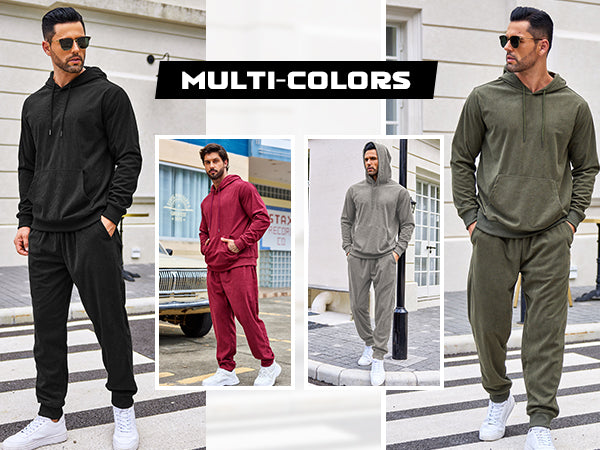 COOFANDY Men's Tracksuit 2 Piece Set Hoodie Sweatsuits Athletic Jogging Suits Casual Sports Outfits