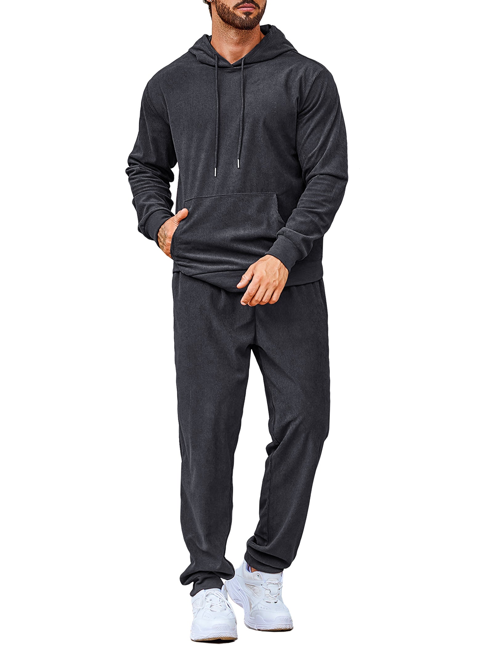 COOFANDY Men's Tracksuit 2 Piece Set Hoodie Sweatsuits Athletic Jogging Suits Casual Sports Outfits