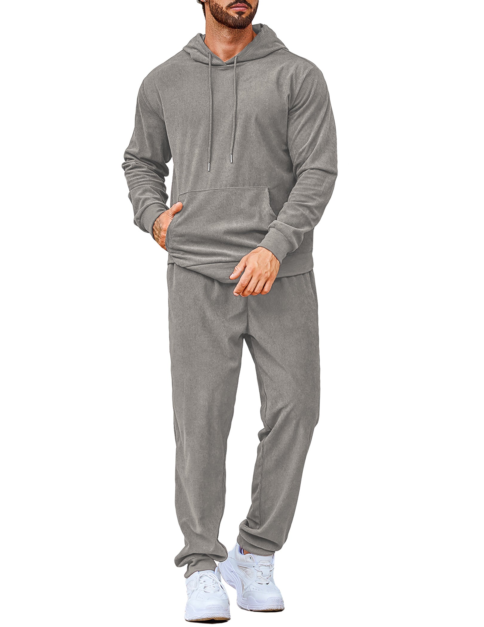 COOFANDY Men's Tracksuit 2 Piece Set Hoodie Sweatsuits Athletic Jogging Suits Casual Sports Outfits