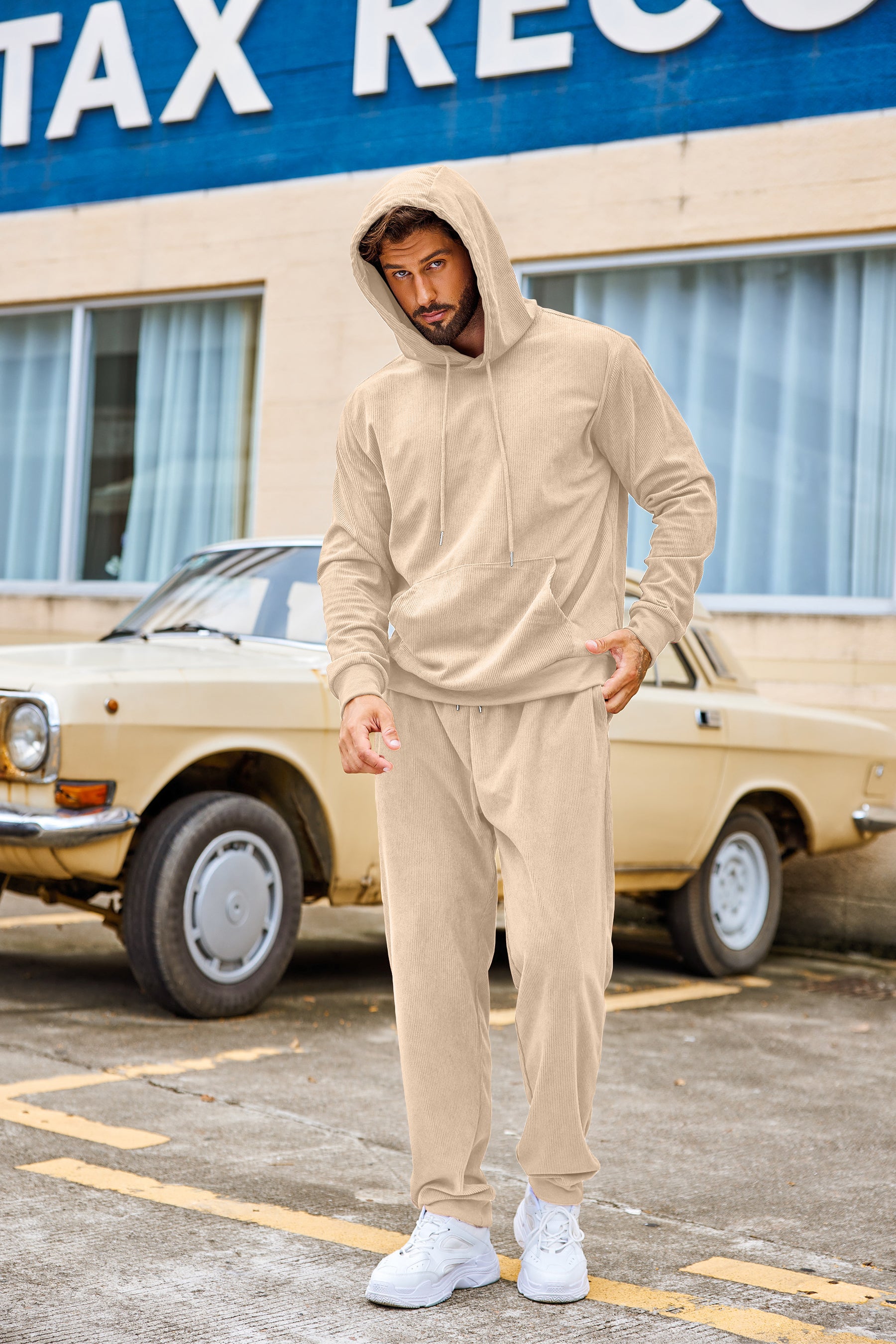 COOFANDY Men's Tracksuit 2 Piece Set Hoodie Sweatsuits Athletic Jogging Suits Casual Sports Outfits