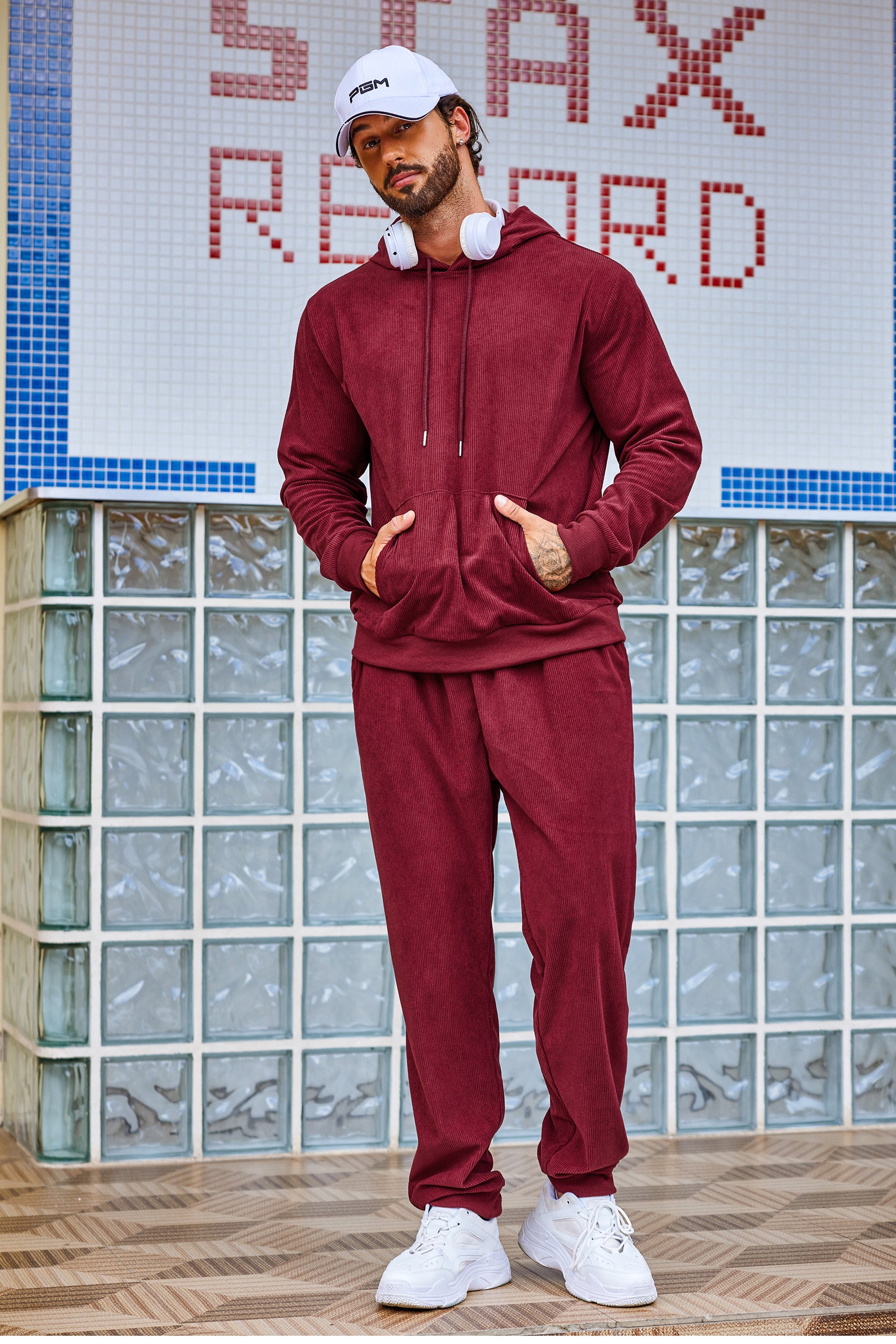COOFANDY Men's Tracksuit 2 Piece Set Hoodie Sweatsuits Athletic Jogging Suits Casual Sports Outfits