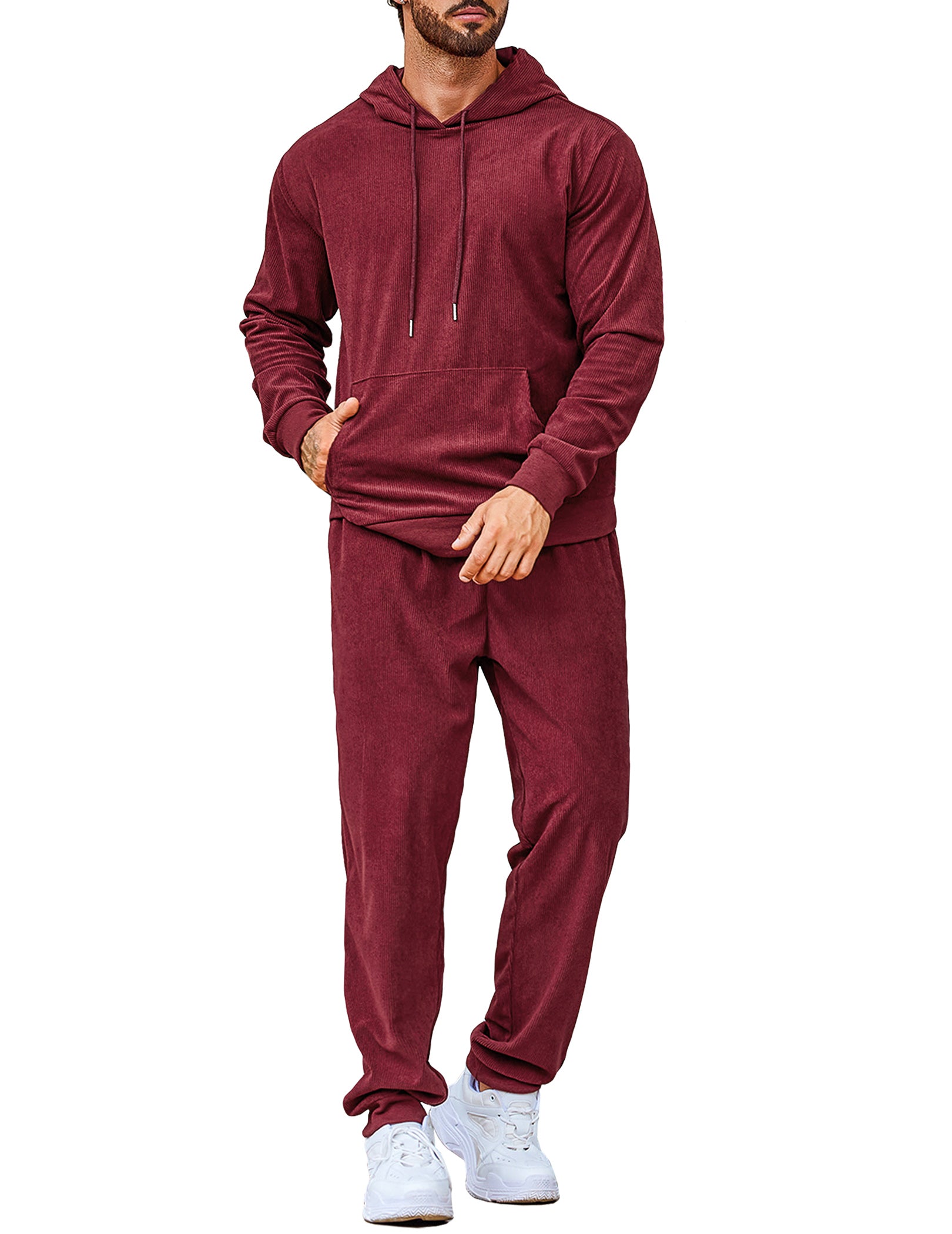 COOFANDY Men's Tracksuit 2 Piece Set Hoodie Sweatsuits Athletic Jogging Suits Casual Sports Outfits