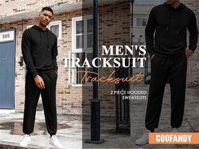 COOFANDY Men's Tracksuit 2 Piece Hoodie Athletic Sweatsuits Casual Jogging Suit Sets