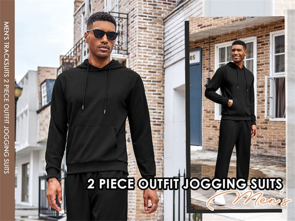 COOFANDY Men's Tracksuit 2 Piece Hoodie Athletic Sweatsuits Casual Jogging Suit Sets
