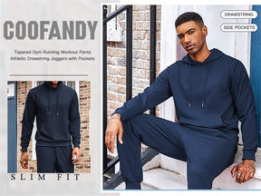 COOFANDY Men's Tracksuit 2 Piece Hoodie Athletic Sweatsuits Casual Jogging Suit Sets
