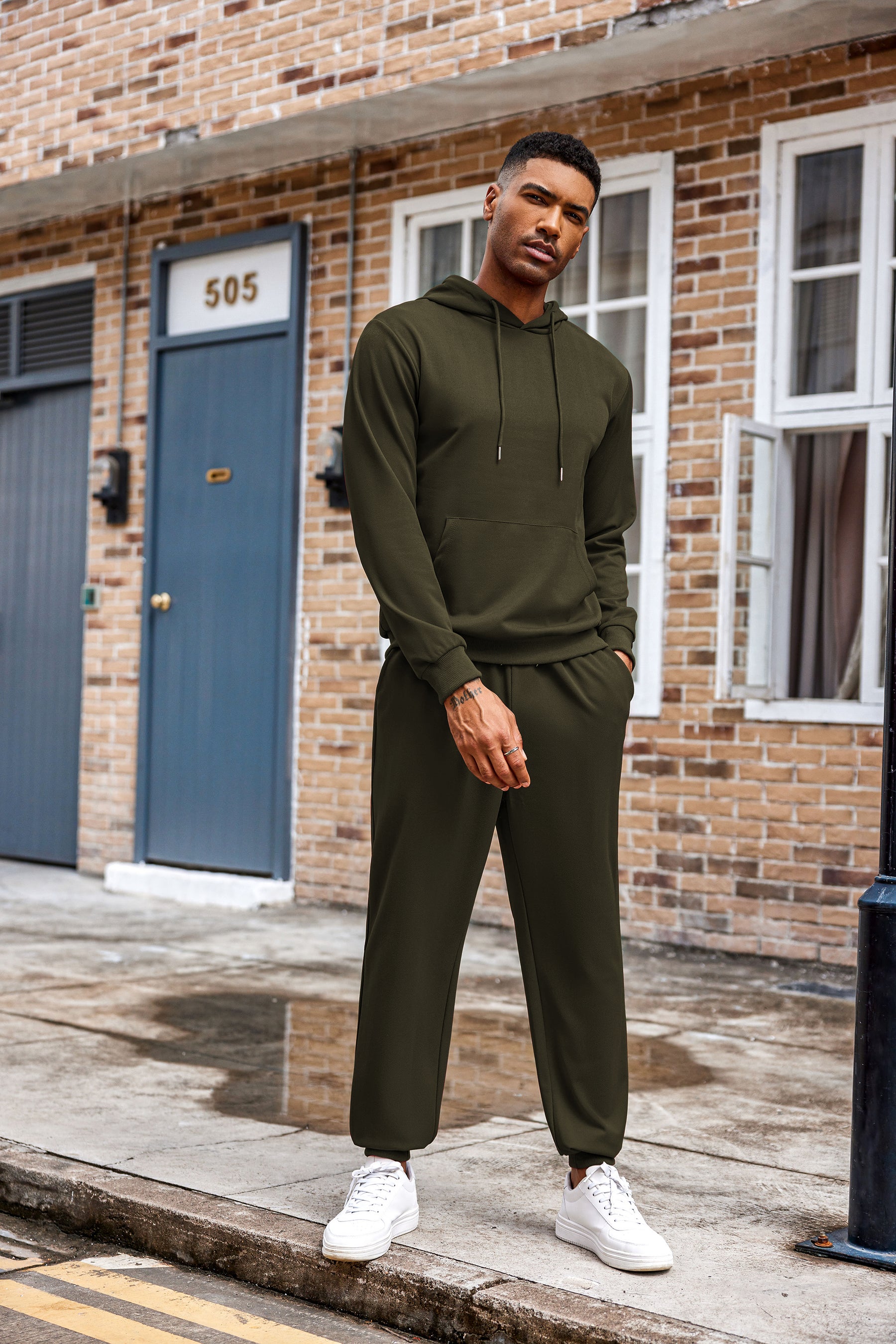 COOFANDY Men's Tracksuit 2 Piece Hoodie Athletic Sweatsuits Casual Jogging Suit Sets