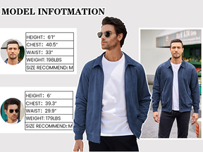 COOFANDY Men's Casual Suede Bomber Jacket Lightweight Full Zip Up Jackets Vintage Faux Leather Jacket S-XXL