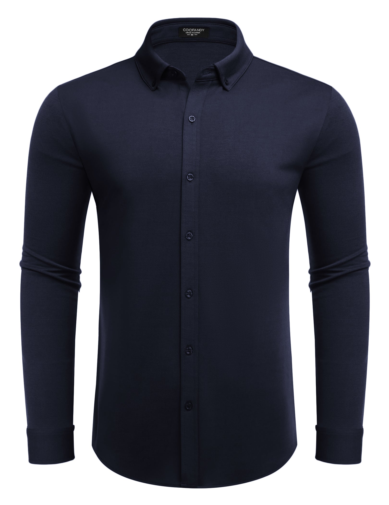 COOFANDY Men's Long Sleeve Dress Shirt Casual Button Down Shirts Wrinkle Free Untucked Shirt
