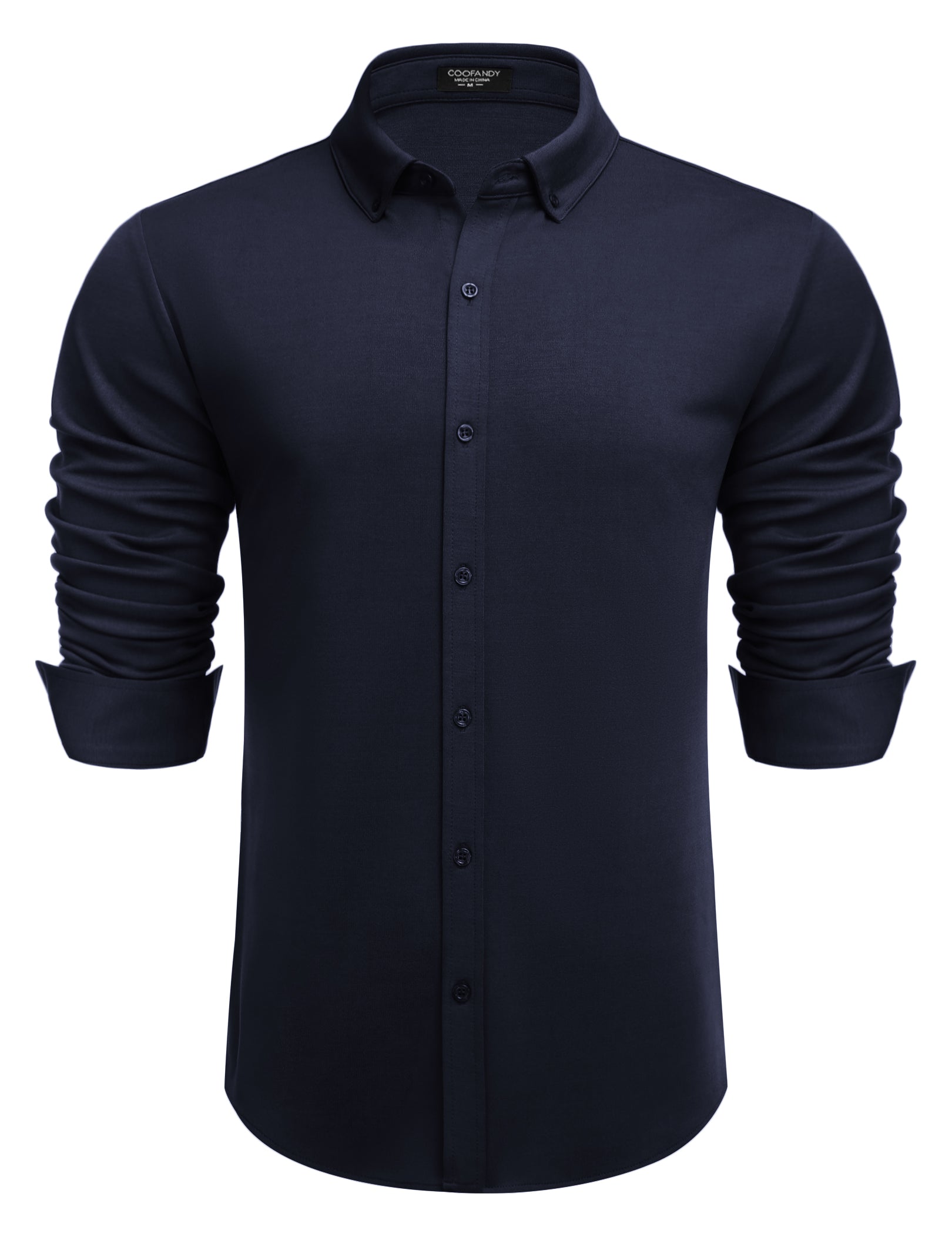 COOFANDY Men's Long Sleeve Dress Shirt Casual Button Down Shirts Wrinkle Free Untucked Shirt