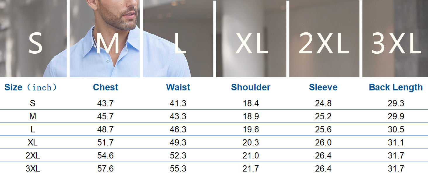 COOFANDY Men's Casual Button Down Shirt No Tuck Dress Shirt Long Sleeve Oxford Shirts S-XXL