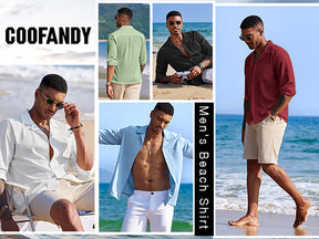 COOFANDY Men's Long Sleeve Button Down Shirts Casual Untucked Shirt Regular Fit Dress Shirt