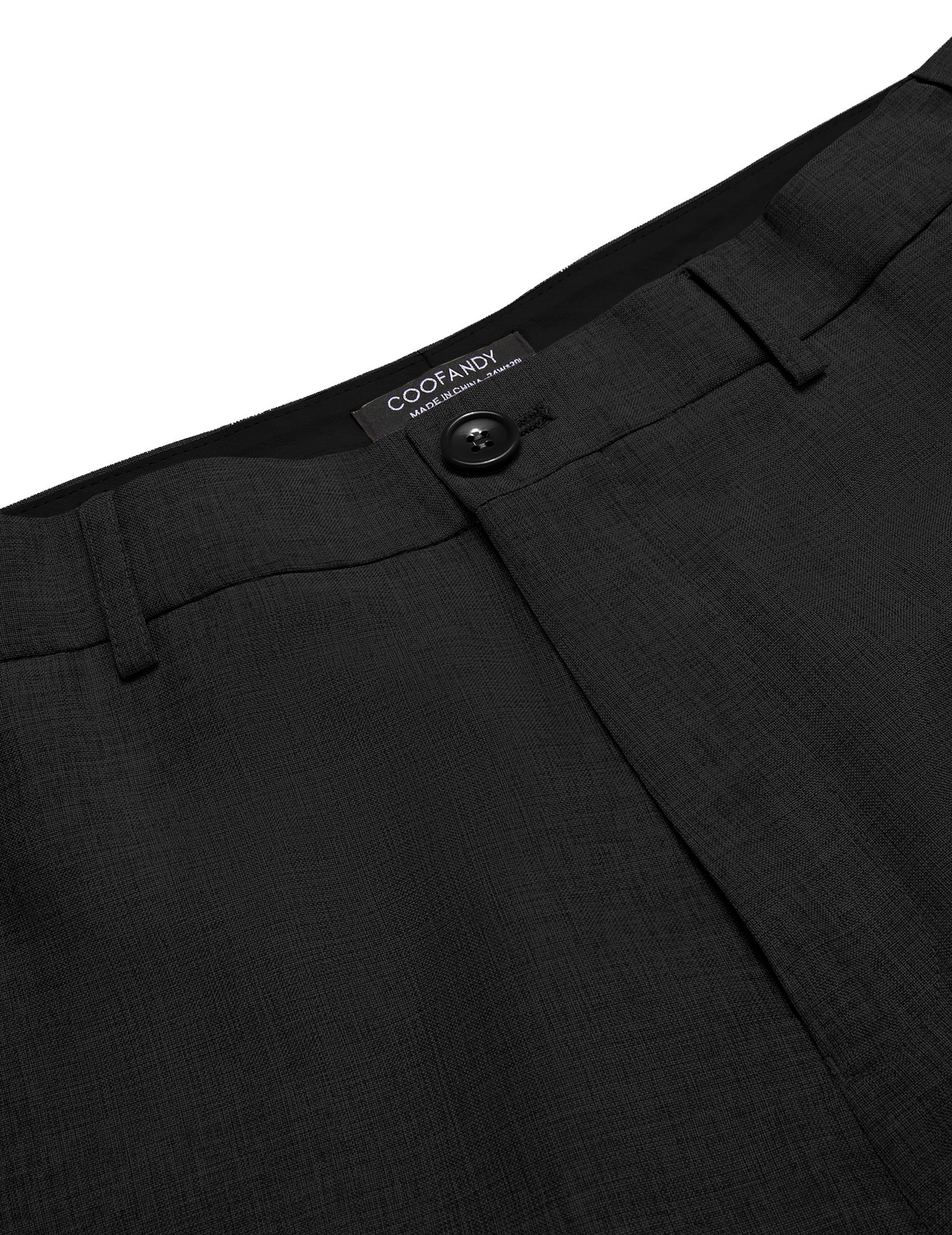 COOFANDY Men Classic Fit Dress Pant Casual Flat Front Pant Expandable Waist Suit Pant