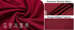COOFANDY Athletic Fit Dress Shirts for Men Ribbed Knit Textured Button Down Shirts S-XXL