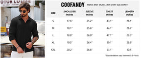 COOFANDY Athletic Fit Dress Shirts for Men Ribbed Knit Textured Button Down Shirts S-XXL