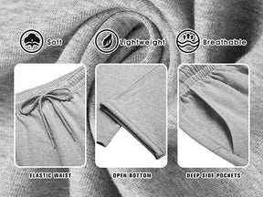 COOFANDY Men Cotton Yoga Pants Casual Sweatpants Jogger Open Bottom Lounge Pants with Pockets