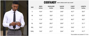 COOFANDY Men's Formal Dress Shirt Hidden Button Front Wrinkle Free Shirt Regular Fit Stretch Business Casual Shirts S-XXXL