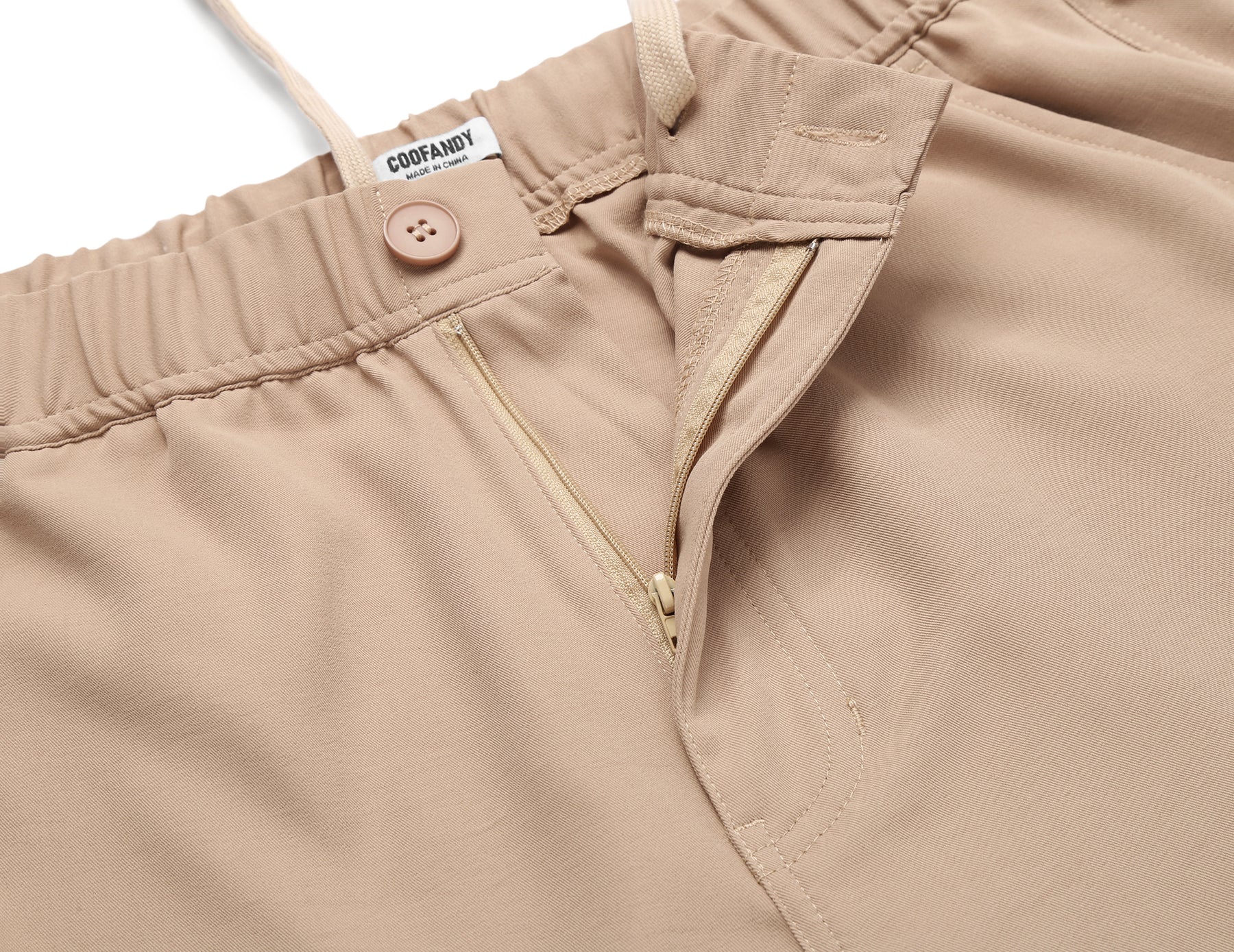 COOFANDY Men's Casual Pants Relaxed Fit Flat Front Expandable Waist Chino Slack Trousers