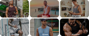 COOFANDY Men's Workout Tank Top 2 Pack Casual Soft Sleeveless Gym Muscle Shirts Bodybuilding Tee S-XXL