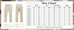 COOFANDY Men's Casual Pants Classic Fit Straight Legs Flat Front Twill Pants