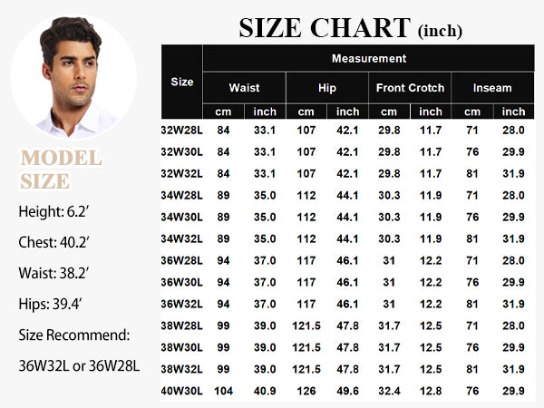 COOFANDY Mens Dress Pants Expandable Waist Wrinkle Free Suit Pants Flat Front Casual Dress Slacks