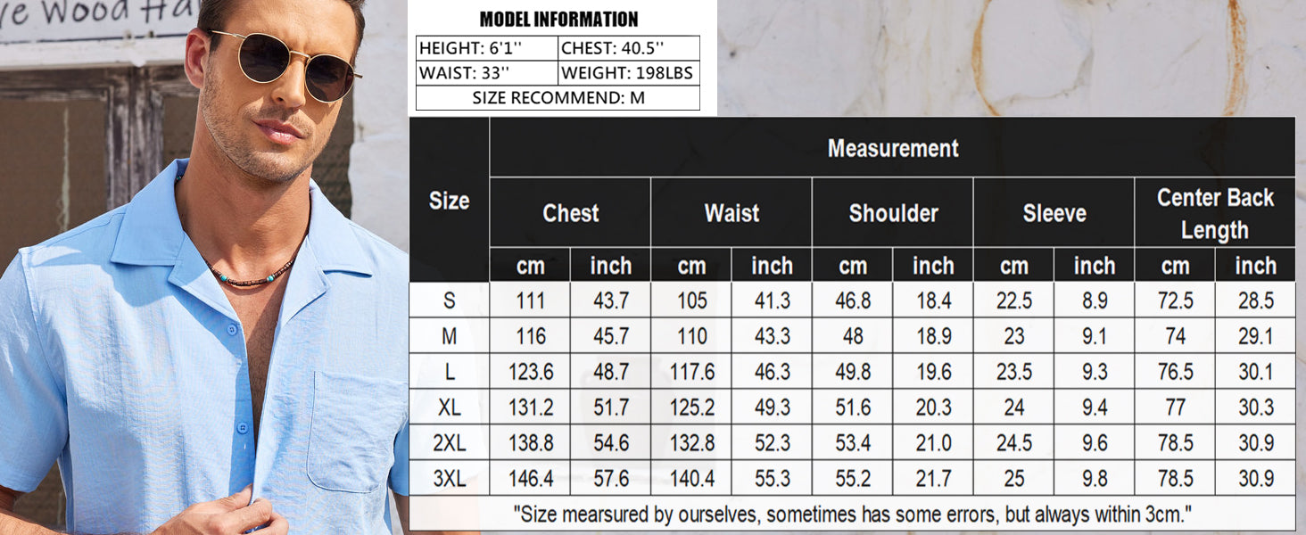 COOFANDY Men's Casual Button Down Shirts Short Sleeve Summer Cuban Vacation Beach Shirts XXXL