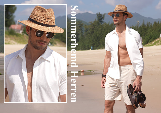 COOFANDY Men's Casual Short Sleeve Button Down Summer Beach Shirt Lightweight Textured Wrinkle Free Stretch Shirts