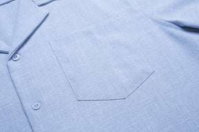 COOFANDY Men's Casual Button Down Short Sleeve Linen Beach Shirts with Pocket